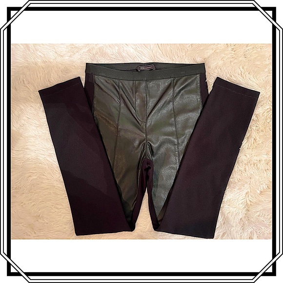 BCBG MaxAzria “Maddex” Leather Front Leggings (NWT) - Picture 6 of 10